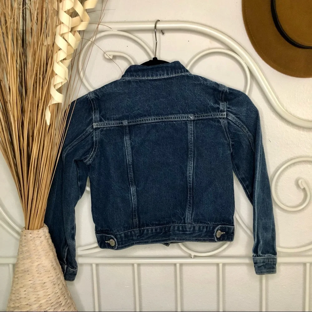 GYMBOREE Jacket Dark wash denim jacket - Picture 2 of 5